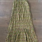 Anthropologie by  flounced citron printed lounge maxi dress Photo 3