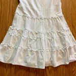 Red Valentino White Tiered Ruffle Fit & Flare Dress Womens 10 Photo 3