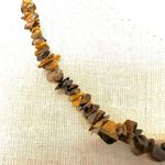 Goldstone and tigers eye chip beaded necklace Brown Photo 2