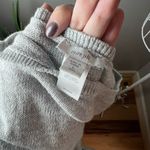 J. Jill Pure Jill Linen Cotton Lightweight Knit Poncho Gray Size Large Tall Photo 3