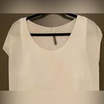 Italian White Layered Blouse Tank Top Women's Sz unknown Size M Photo 3