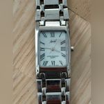 Speidel Ladies Watch Rectangular Pearl Dial Stainless Bracelet and Case White Photo 1