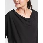 Athleta  Purana Wrap Sweatshirt Size Medium Black Photo 2