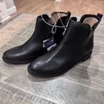 Universal Threads Universal Thread Black Leather Ankle Boots- size 8 Photo 2