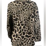 Allison Daley Ladies Black and White Animal Print Jacket by  Size Large Zebra Photo 2