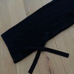 Aritzia Black Cropped Cuff-tie Wool Sweater Photo 2