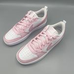 Nike Court Borough Low 2 SE (GS) Big Kids' Shoes Color White/Pink Foam Photo 9