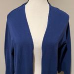cop.copine Akari Long Cardigan Sweater 3/4 Sleeves Pockets Royal Blue NEW Size M Size M Photo 8