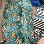 MINKPINK  Turquoise Floral Slit Maxi Skirt size M Photo 11