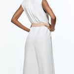 ZARA Nwt White Bohemian Woven Belt Jumpsuit Romper Photo 2