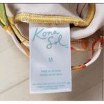 Kona Sol  Women's Tortoise Ring High Coverage Swimsuit Yellow Floral Size M Photo 9