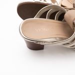 Vionic  -  Sami Metallic Champagne Gold Heels Photo 11