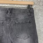 BP Nordstrom Women's Black High Rise Straight Leg Crop Jeans - 28 - Distressed Photo 7