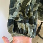 Moda Camouflage Balloon Sleeve Crewneck Sweater sz Small Casual Camo Chic Trendy Photo 2