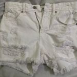 Just Black Denim White Jean Shorts Photo 0