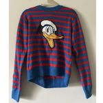 Forever 21 Disney X Retro Style Striped Donald Duck Sweater Size Medium Photo 0