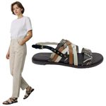 Cole Haan  Francie Slingback Flat Sandal Animal Print Size 6.5M Photo 1