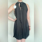 Petal and Pup NWT Ginnee Pleated Mini Dress Size Medium Black Photo 1