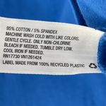 Wild Fable  Strappy Chest Cutout Short Sleeve T-Shirt Crop Top Blue Large Photo 4