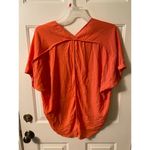 Decree NWOT  XL high low tunic top bright coral color Photo 3
