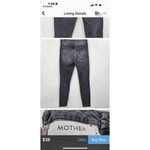 Mother High Waisted Looker Skinny Jeans In Miss Moody Two Shoes Racer Size 27 Gray Photo 4