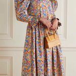 Horror Vacui Gertrude Ruffled Floral Print Cotton Dress Size Medium Photo 6