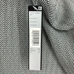 Tahari ASL Open Front Herringbone Cropped Suit Jacket Blazer Women’s Size 12 NWT White Photo 7