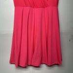 White Birch Pink Wrap Dress Size Large Short Sleeve Fit & Flare Casual Women Photo 1