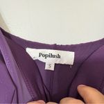 Popilush Nubuck Sculpting Midi Dress Purple Size S | Bodycon Slit Dress Photo 7