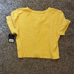 NWT Junk Food Clothing Yellow Crop Top “Sweet Like Honey” Size M Photo 6