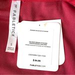 Fabletics NWT  Crushed Velour Zip Up Hoodie Jacket in Strawberry Red Photo 4