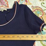 Copper Key  large pullover Navy Blue Short Sleeve Dress with Red and White Trim Photo 2