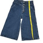 Banana Republic  High Rise Button Fly Wide Leg Cropped Denim Culottes Jean Photo 4