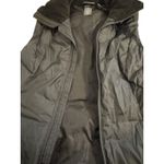 Champion  9 Puffer Vest Women's Size Small Black W/Black Fuzzy Collar Photo 2