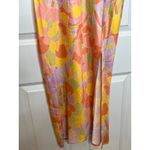 RUNAWAY THE LABEL  REVOLVE Tammy Maxi Dress Orange Pink‎ Medium V Neck Front Slit Photo 4