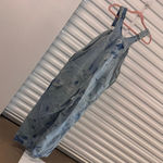 Vintage Liberty Blue Denim Tie Dyed Overalls Size 34 Photo 9