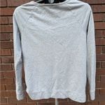 Crown & Ivy Zebra Embroidered Long Sleeve Top Gray Embellished Tie Front Medium Photo 4