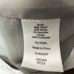 Talbots Women Jacquard Border Wool Fit Flare Dress 8 Gray Minimalist Office Chic Photo 3