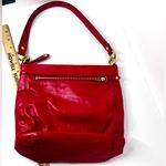 Coach Ashley Vibrant Red Leather Hippie Shoulder Bag Photo 3