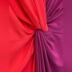Trina Turk  Vivid Viola Etta Front Twist Dress Medium Color Block Cocktail Party Photo 6
