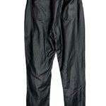 Missguided Black Moto Faux Leather Lace Up Hip Biker Straight Leg Pants Sz 6 Photo 1