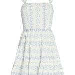 Saylor Jaime Ruffled Floral Cotton Mini Dress Photo 0