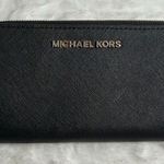 Michael Kors Black Zip Around Wallet Photo 0