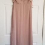Birdy Grey Jane Convertible Chiffon Maxi Dress Gown in Taupe Size M Photo 5