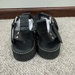 & Other Stories & Other Stories Size 40/9 Black Gladiator Fisherman Sandals Chunky Leather Black Photo 2