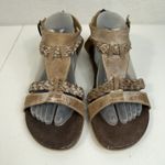 Roan By Bed Stu Sz 8 Posey Sandals Beige Leather Strap Shoes F990005 Womens Tan Photo 4