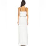For Love & Lemons Mayfair Crochet Maxi Dress size Small white and black ribbon Photo 1
