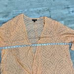 Torrid peach geo mesh hi low lightweight kimono wrap 3/4 sleeve size 3X/4X J36 Photo 4