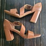 Aerosoles  Lenox Heeled Sandal Tan Leather Women's Size 9.5 Photo 3