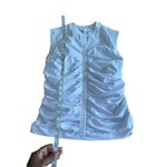 Topshop Women’s Hourglass Top Blouse Ruched Sleeveless White -Sz 4-6 NWT Office Photo 4